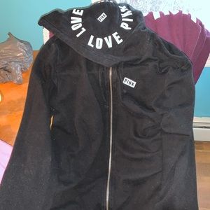 Victoria’s Secret black zip up sweatshirt